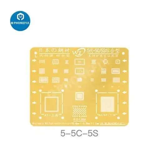 WL Golden BGA Reballing Stencil Net per iPhone 6-13 Pro Max Saldatura