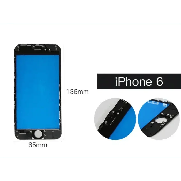 Schermo LCD Cornice centrale Staffa Copertura per iPhone 6-X