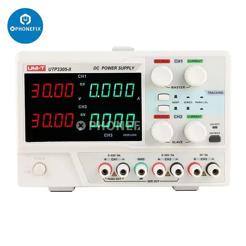 UNI-T VAlimentatore CC a doppio canale con commutazione regolata