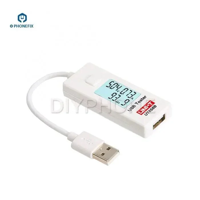 UT658 Mini tester USB Caricabatterie Corrente Multimetro Display LCD digitale
