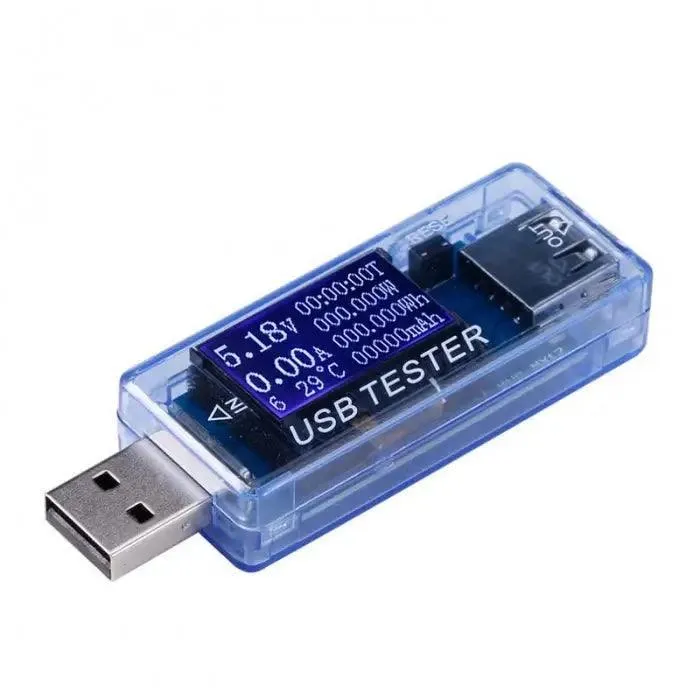 Tester USB 3 in 1, corrente, tensione, caricabatteria digitale, rilevatore di capacità