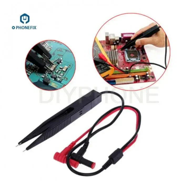 Multimetro Cavo Pinzette Sonda PCB Saldatura Riparazione Scheda