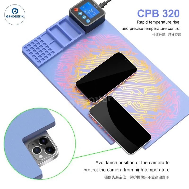 Separatore di preriscaldamento CPB 320 Pro per la rimozione dello schermo del telefono cellulare