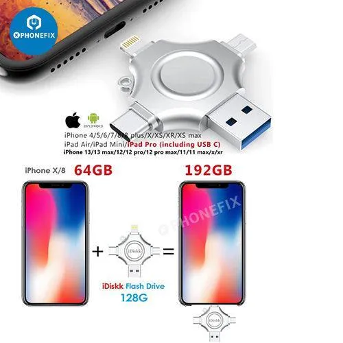 512 GB Photo Stick USB Smart Phone Flash Drive Archiviazione esterna