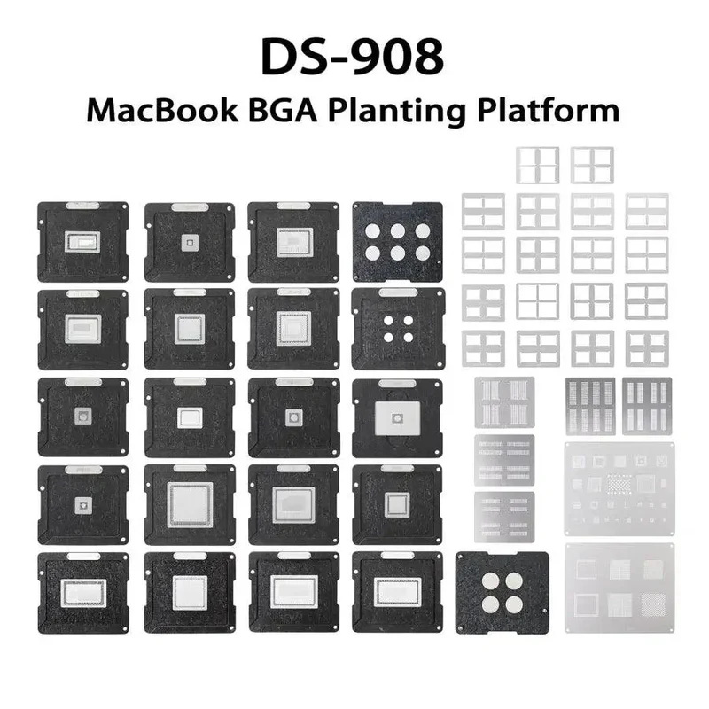DS-908 Set di strumenti per la saldatura della piattaforma di reballing BGA per Apple MacBook