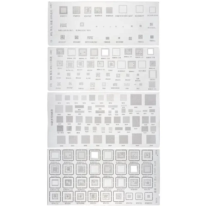 Stencil BGA universale per Samsung Huawei iPad Power IC Reball 4 pezzi/confezione
