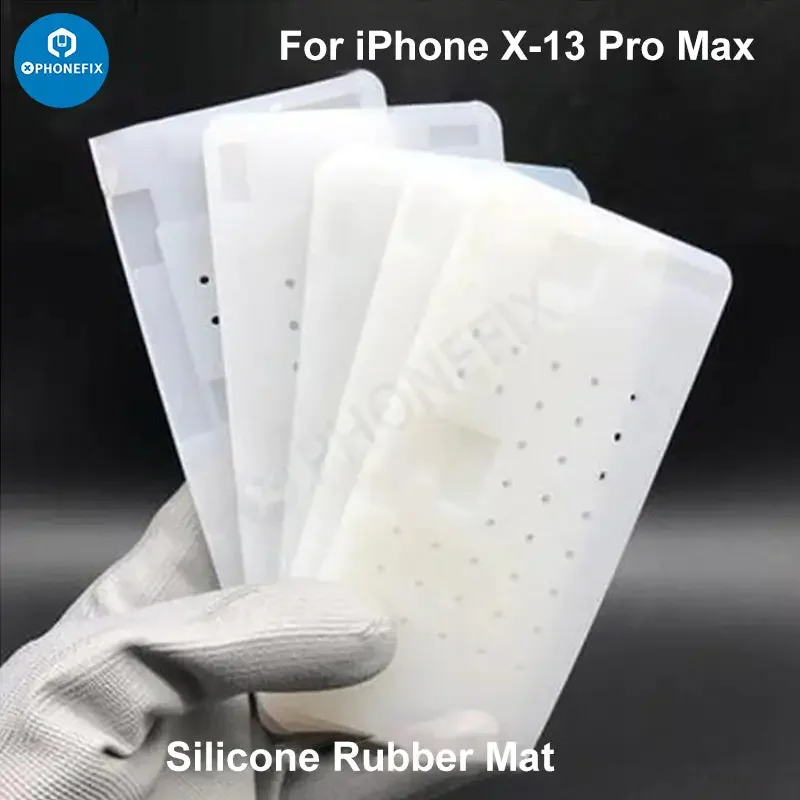Tappetino in gomma siliconica per iPhone 14 12 Pro Max X XS Colla Pulizia