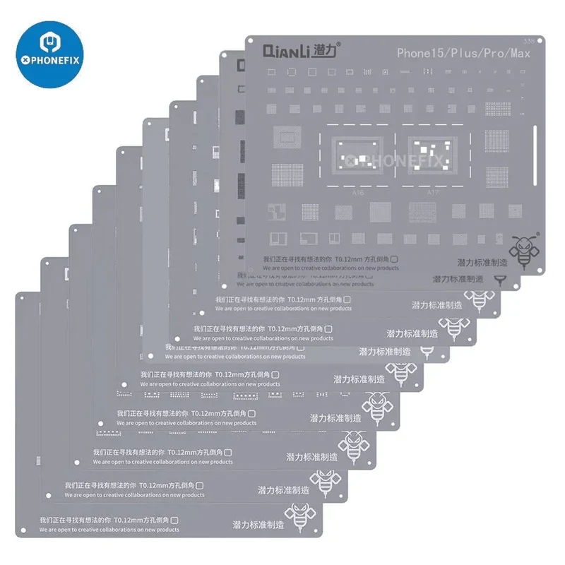 Stencil per reballing BGA QianLi Bumblebee per iPhone 6-15 Pro Max