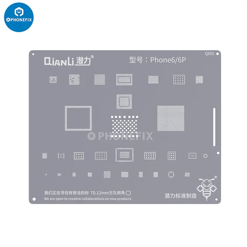 Stencil per reballing BGA QianLi Bumblebee per iPhone 6-15 Pro Max