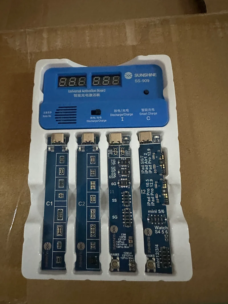 Scheda di attivazione della carica della batteria universale SS-909 Tester per riparazione del telefono