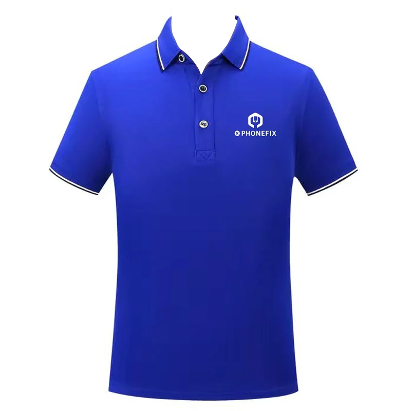 Maglietta personalizzata T-shirt blu per il fai da te del tuo logo del marchio