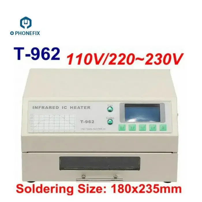 T962 AC Forno di rifusione Riscaldatore IC a infrarossi Stazione di rilavorazione SMD BGA