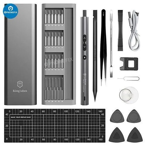 62 in 1 Set di cacciaviti di precisione elettrici Kit di strumenti fai da te per la riparazione di telefoni e PC