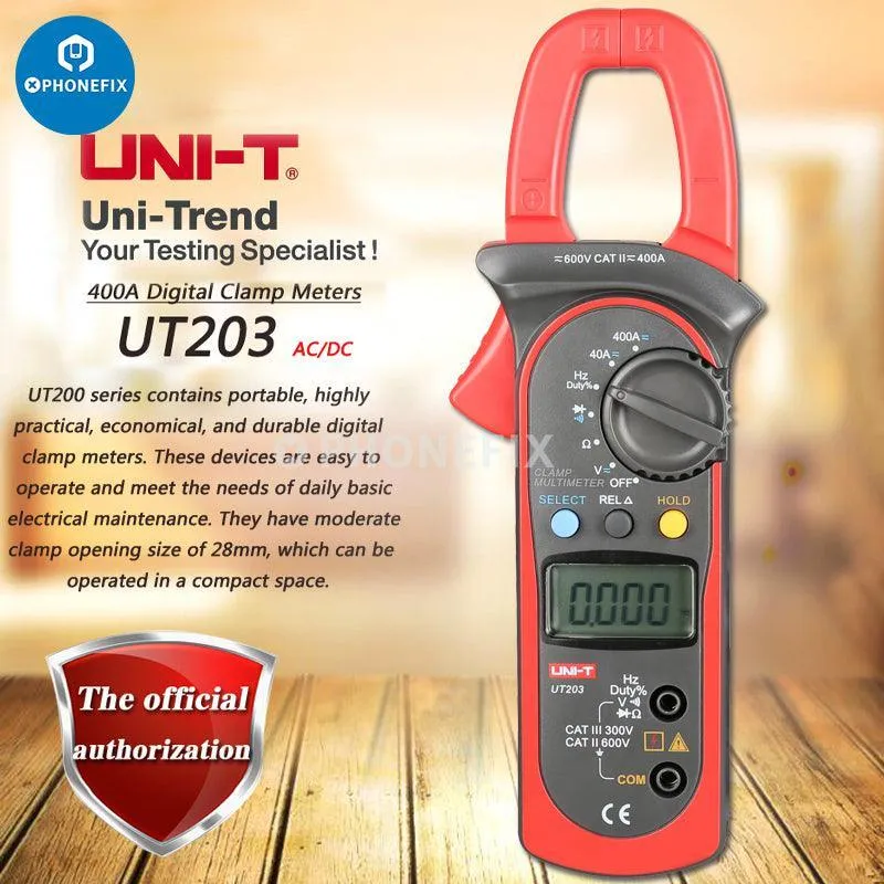 UT202/3/4A Multimetro Digitale DC AC Digitale Temperatura Pinza Misuratrice