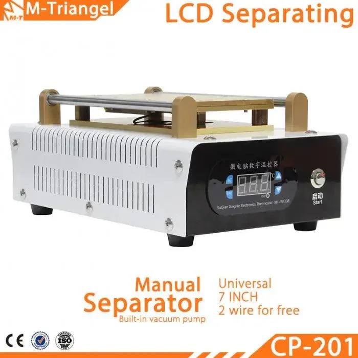 Separatore per schermo LCD del telefono con pompa a vuoto incorporata da 7 pollici