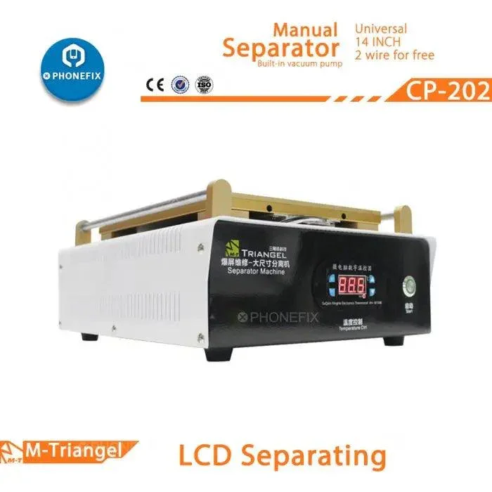 Macchina per la separazione dello schermo LCD con pompa a vuoto da 14 pollici per tablet iPad