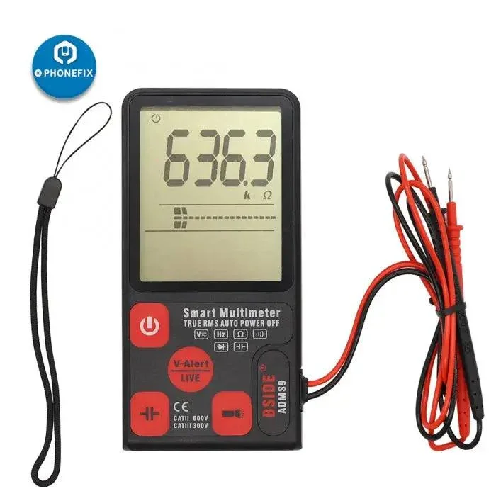 ADMS9 Multimetro portatile AC DC Misuratore di tensione Tester LCD digitale