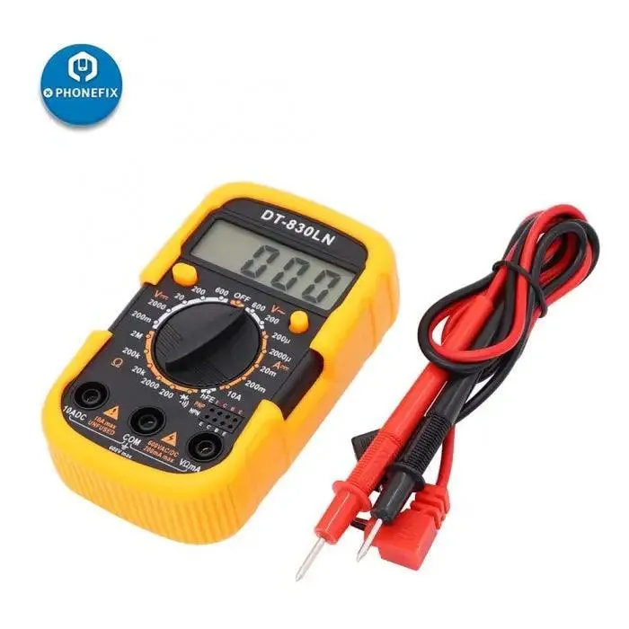 DT-830LN Multimetro digitale LCD retroilluminato Misuratore di tensione