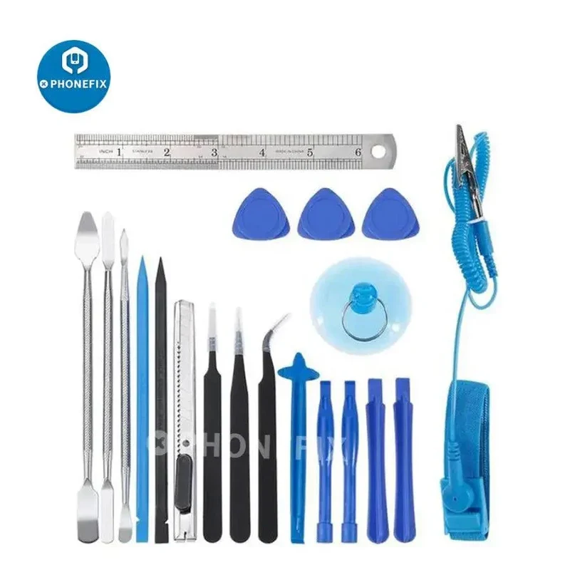 Kit di riparazione fai da te per iPhone 21 in 1 con strumento per l'apertura dello schermo del cellulare