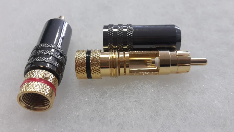 RCM 102 Red/Black (COPPIA) - Connettori RCA