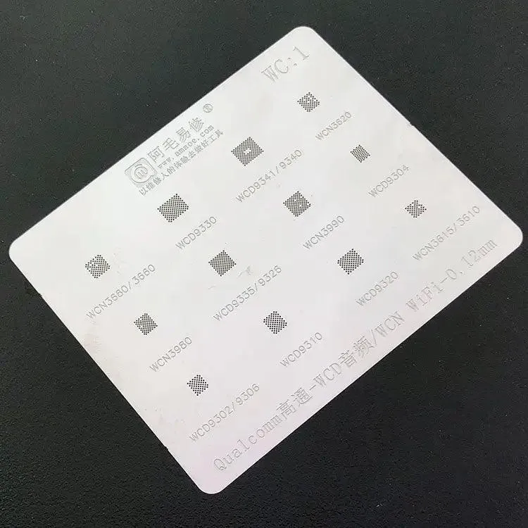 Amaoe BGA Reballing Stencil per AUDIO WiFi Bluetooth Chip Stagno Saldante