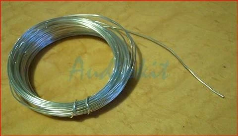 Cavo Solid Core in rame argentato diametro 1mm per cablaggi