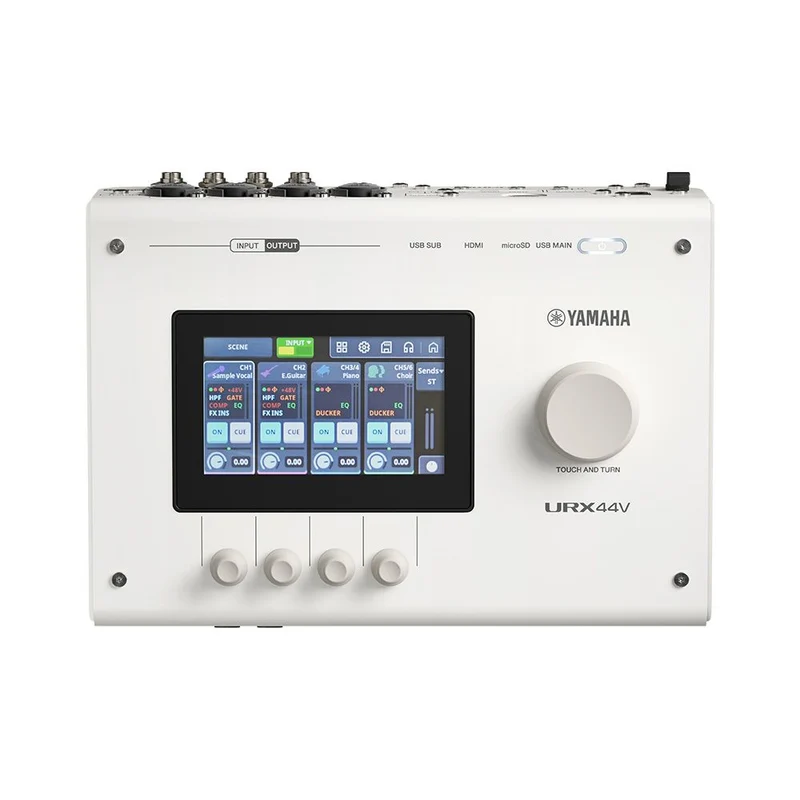 Yamaha URX44V 6x4 USB-C Audio & Video Interface (White)