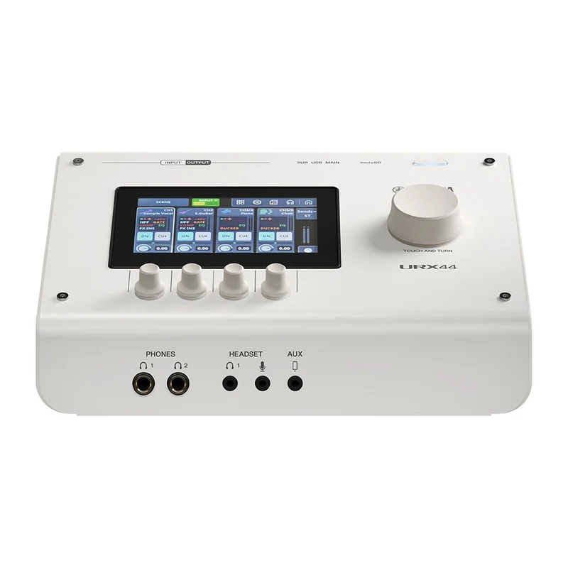 Yamaha URX44 6x4 USB-C Audio Interface w/ DSP-Powered Effects & Touch Screen (White)
