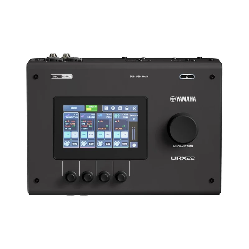 Yamaha URX22 4x2 USB-C Audio Interface w/ DSP-Powered Effects (Black)