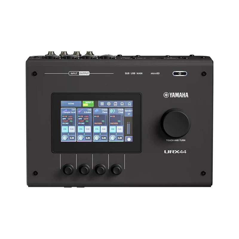Yamaha URX44 6x4 USB-C Audio Interface w/ DSP-Powered Effects & Touch Screen (Black)