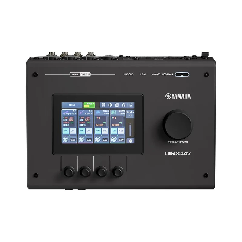 Yamaha URX44V 6x4 USB-C Audio & Video Interface (Black)