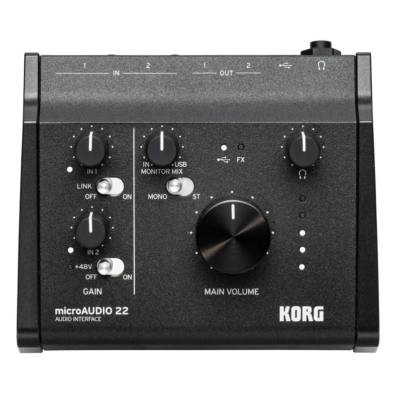 Korg MicroAudio 22 2-Input/ 2-Output USB Audio Interface
