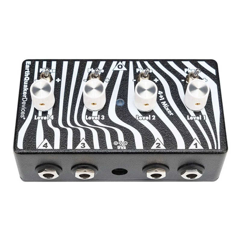 Earthquaker Four to One Mixer Compact 4-Channel Mixer Pedal