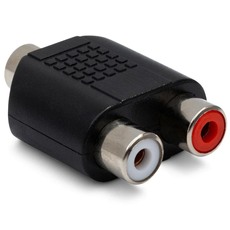 Hosa GRF341 Coupler 3.5 mm TRS to Dual RCA