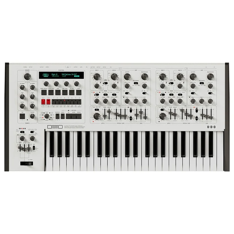 UDO Audio DMNO 8-Voice Polyphonic 2-Part Multitimbral Hybrid Analog Synth (White)