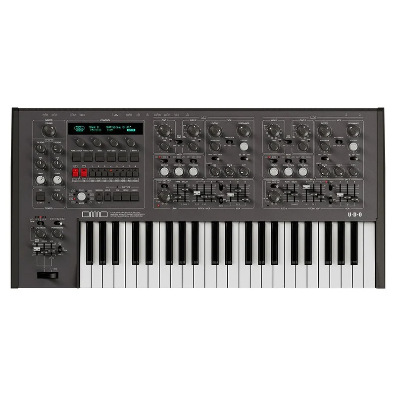UDO Audio DMNO 8-Voice Polyphonic 2-Part Multitimbral Hybrid Analog Synth (Black)