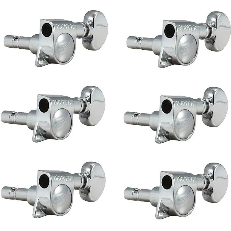 Grover 403 3-a-Side Electric Guitar Locking Machine Heads (Chrome)