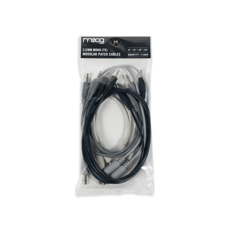 Moog Mother Cables 8x Set w/ 6" 8" 12" 24" Modular Synth Patch Cables