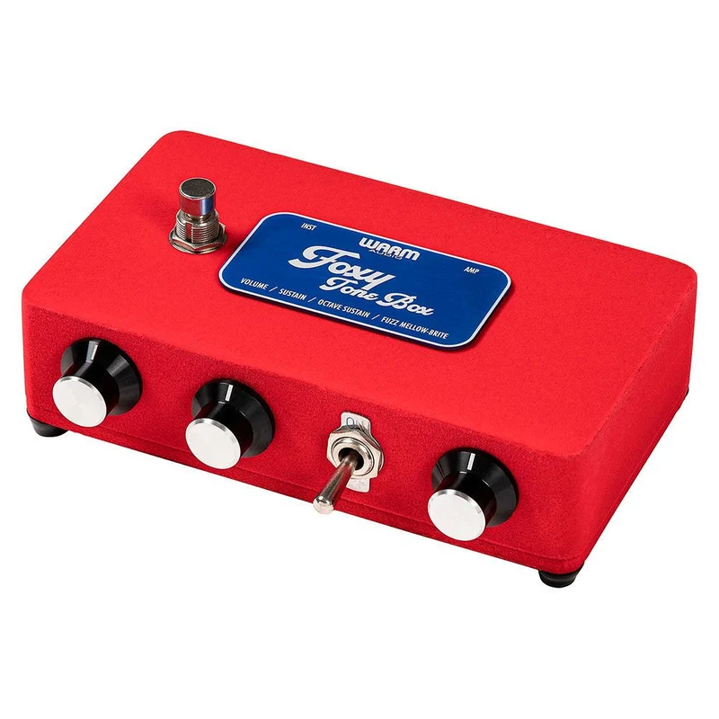 Warm Audio Foxy Tone Box Octave Fuzz Guitar Pedal (Foxx Tone Machine Clone) (Red)