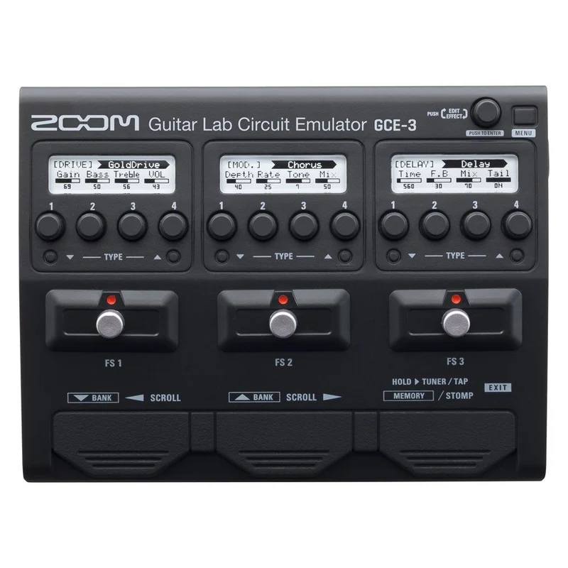 Zoom GCE-3 Guitar Lab Circuit Emulator USB Audio Interface w/ Guitar FX, Amps & Cabs