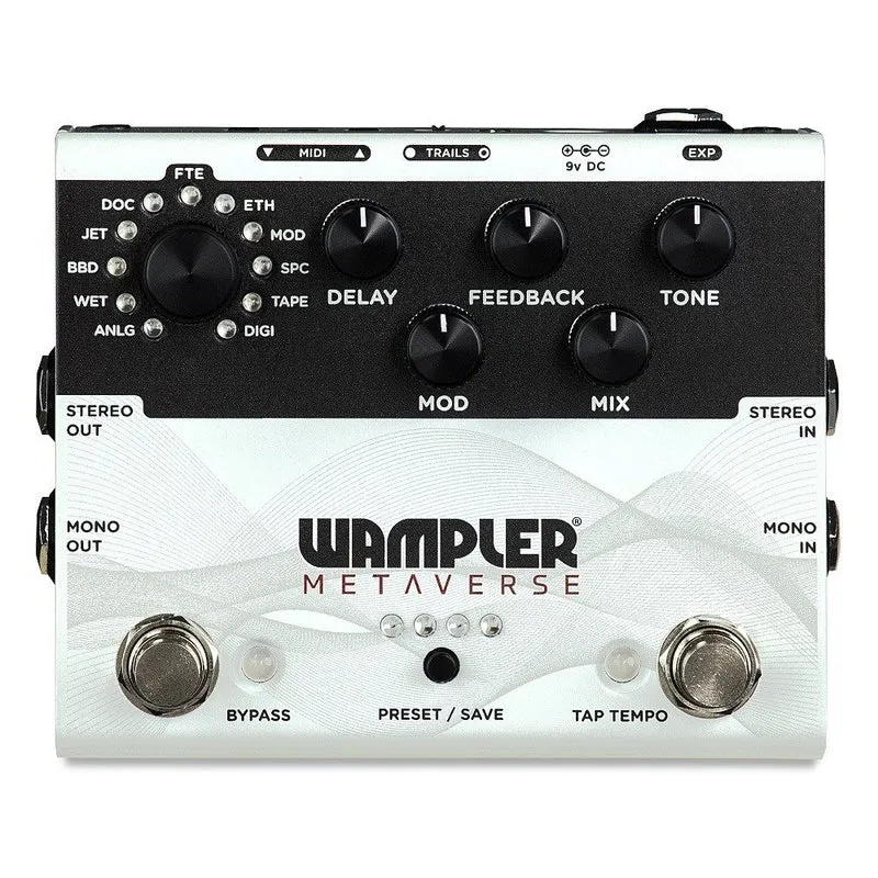 Wampler Metaverse Multi-Delay Effects Box w/ Advanced DSP & Programmable Presets