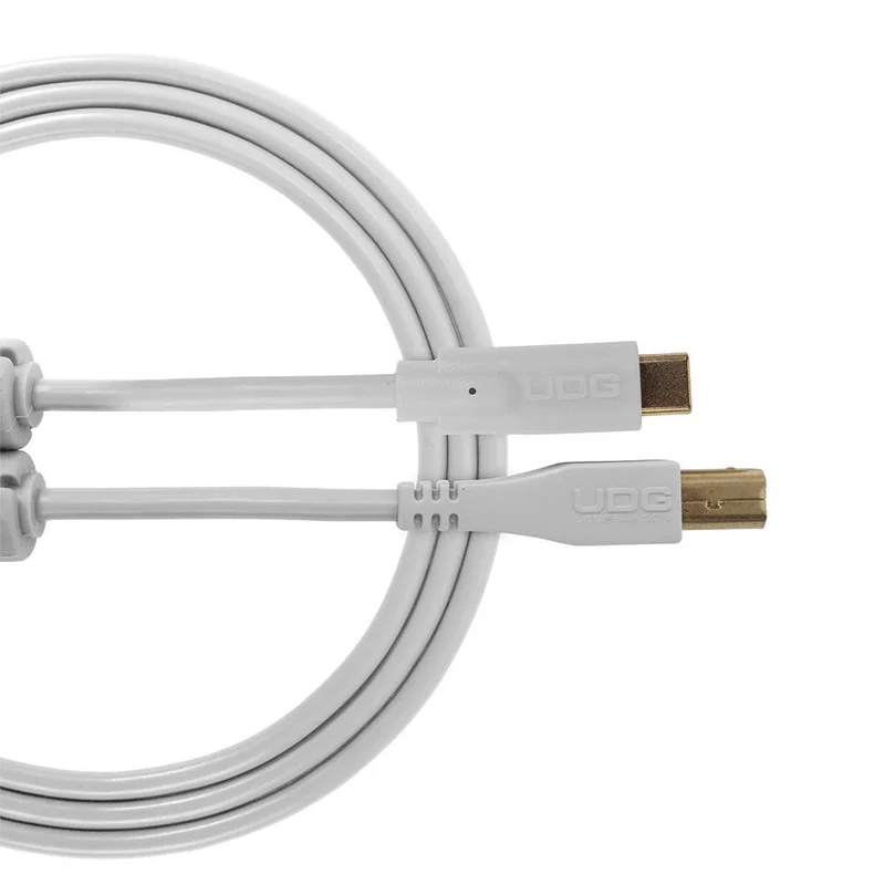 UDG Ultimate Audio Cable USB 2.0 C-B (White) Straight 1.5m
