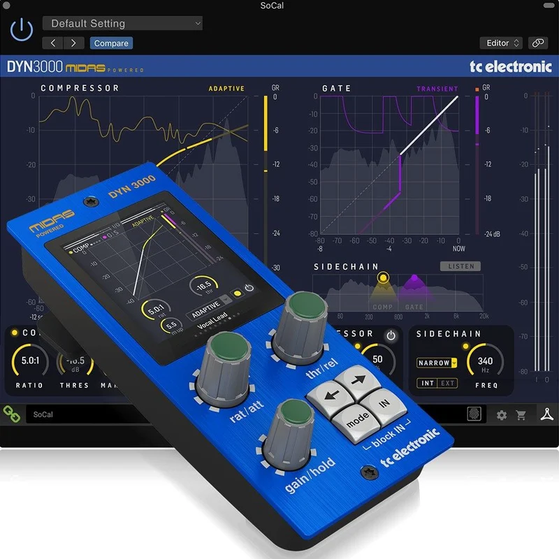 TC Electronic DYN 3000 Midas-Powered Dynamics Plug-In w/ Desktop Interface