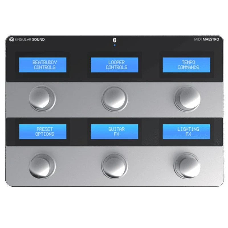Singular Sound MIDI Maestro - Midi Foot Controller w/ Built-In Screens & Mobile App