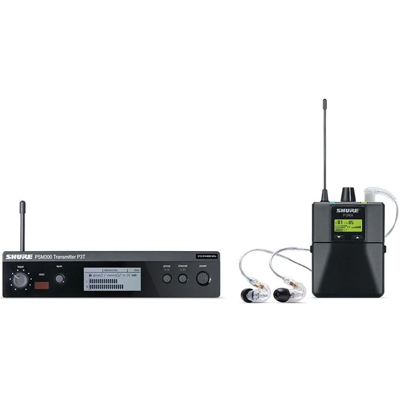 Shure PSM300 Wireless System w/ SE215-CL Earphones J10