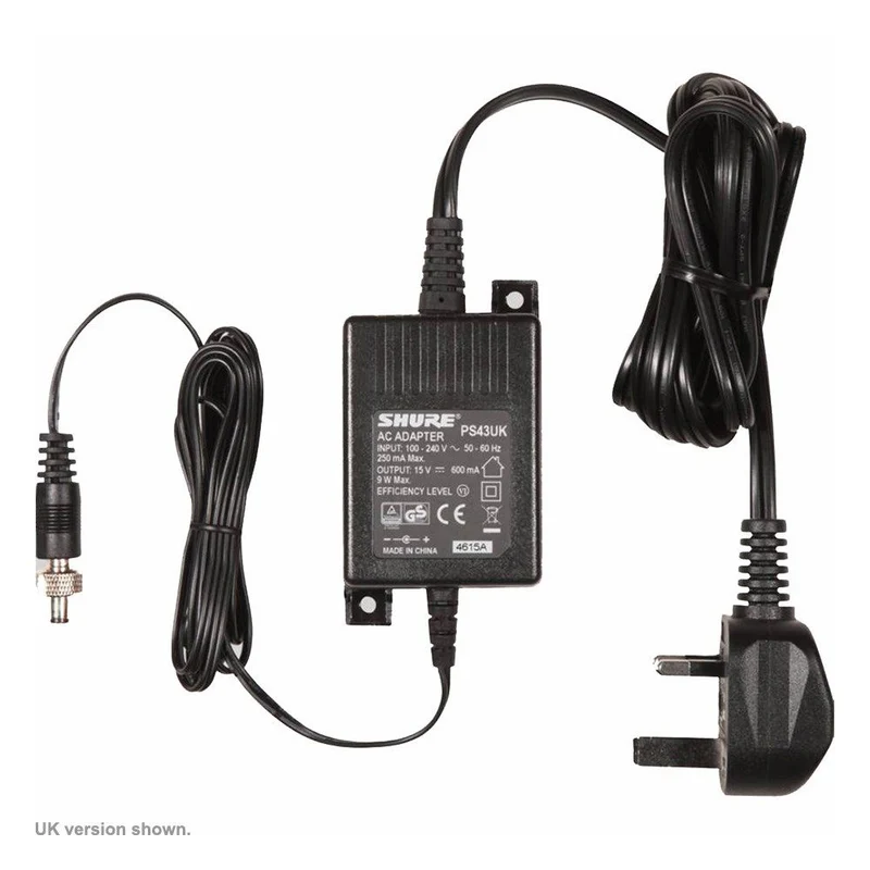 Shure PS43 15v Screw Lock Power Supply for GLXD