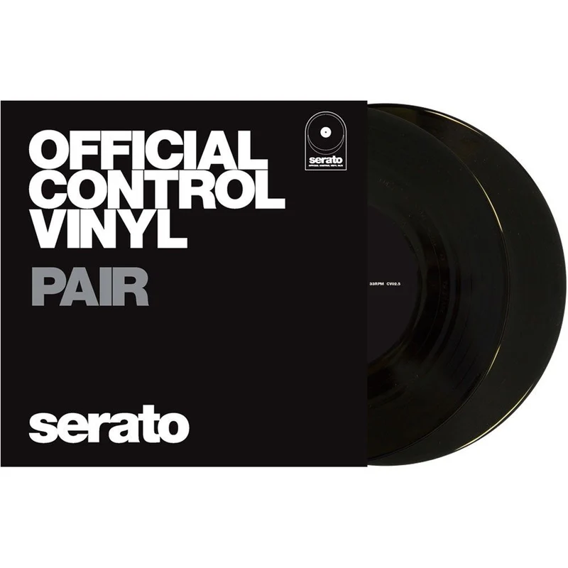 Serato 7" Performance Vinyl: PAIR Plain Black