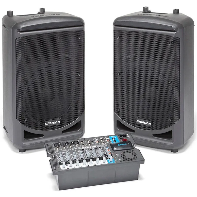 Samson Expedition XP1000 Portable PA w/ Bluetooth Includes 2 Speakers/Mixer
