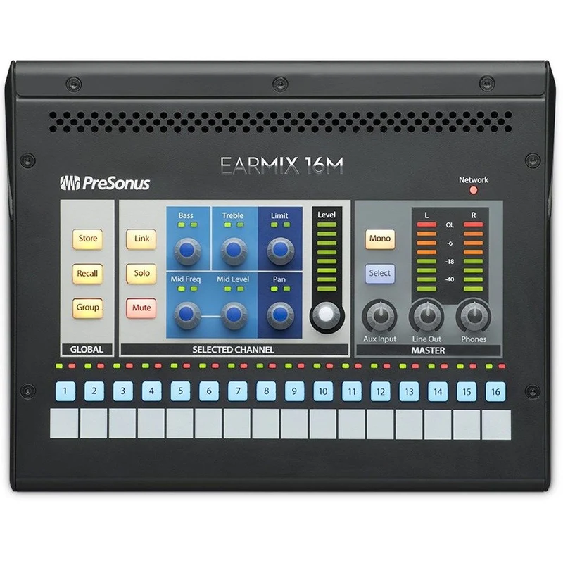 PreSonus EarMix 16M 16x2 AVB Networked Personal Monitor Mixer
