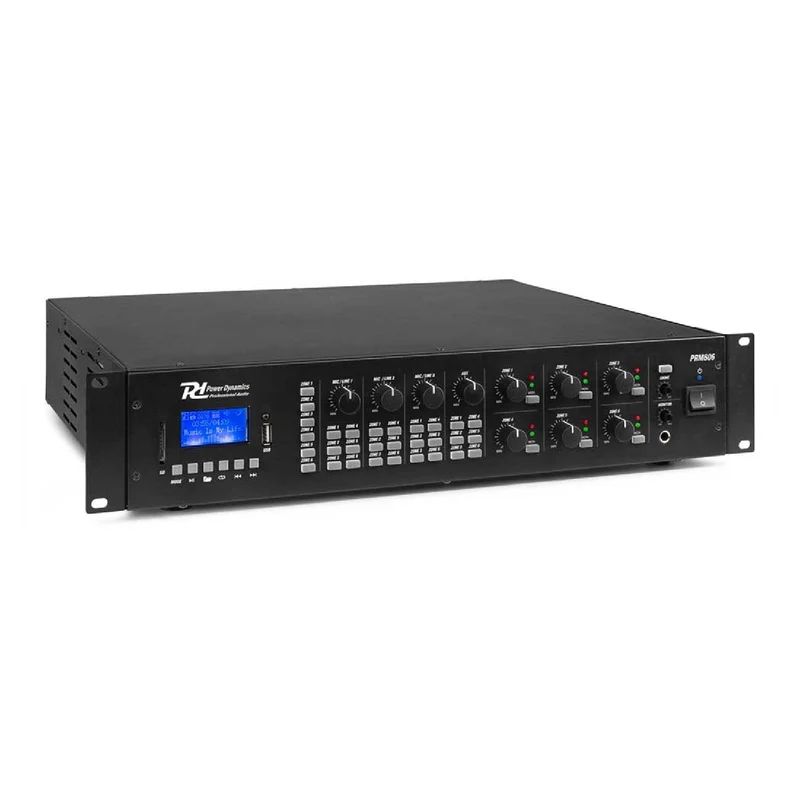 Power Dynamics PRM606 360 Watt 6Zone Matrix Amplifier with MP3 Player